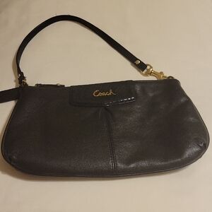 Coach Black Leather Shoulder Bag